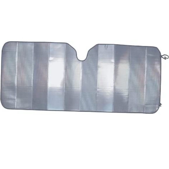 Go Gear Jumbo Carbon Fiber Sunblock 3 Layer Folding Automotive Car Shade NWT - Picture 2 of 8